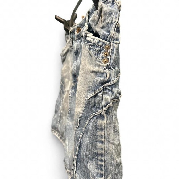 Y2K blue denim mini skirt by babyphat size 16 (L7) - Picture 6 of 8